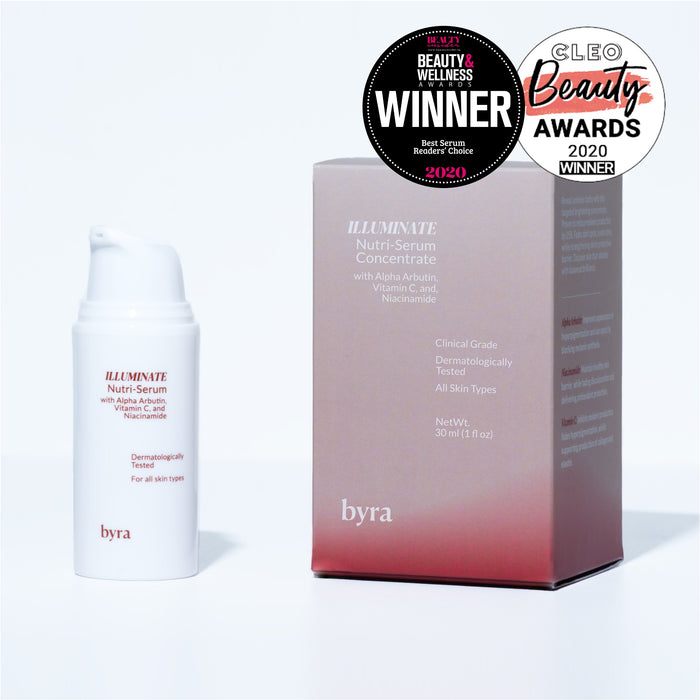 Brighten skin, reduce hyperpigmentation, and even out skin tone. Containing Alpha arbutin, Vitamin C, and Niacinamide. Proven to effectively reduce excess melanin production, reducing the appearance of pigmentation and dark spots.