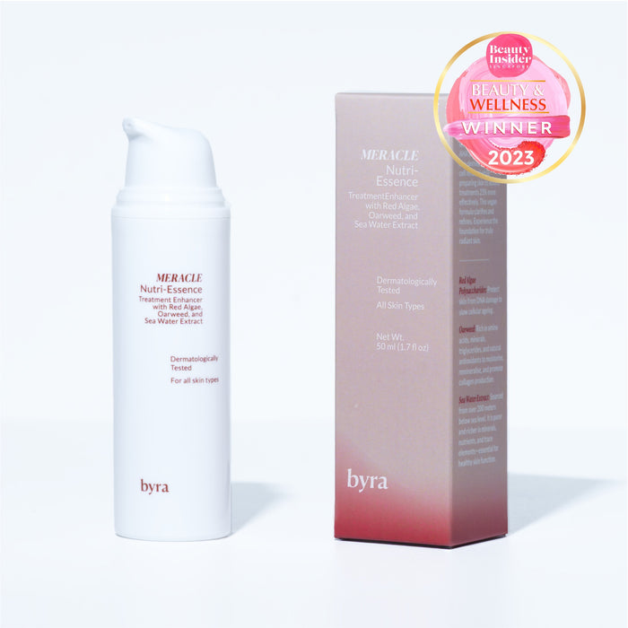 Enhances skin renewal, stimulates collagen, exfoliates, hydrates and brightens skin. Contains Red algae extract, oarweed extract and deep sea water extract.